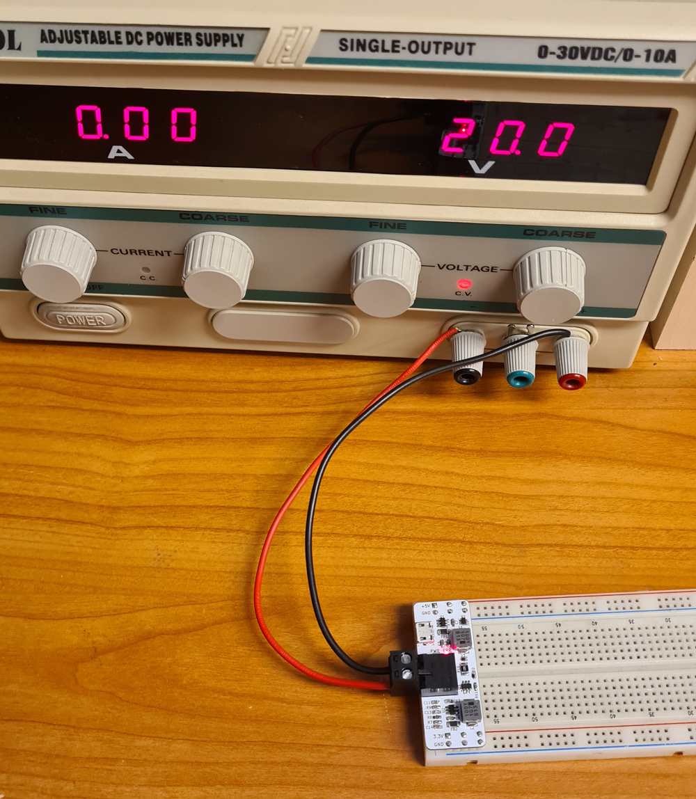 DIY: Switched breadboard PSU, 6-20V input, 3.3V and 5V outputs, 2 ...